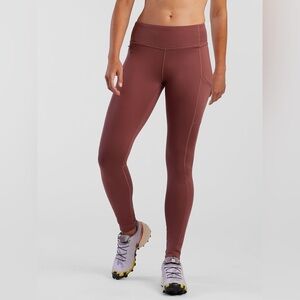 Patagonia Women’s Pack Out Tights Mauve Size M Outdoor Workout Hiking Pockets